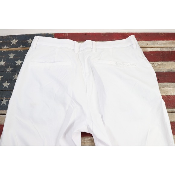 Noah Galvin Green Mens Golf Pants White 30x30 Breathable Performance - Picture 10 of 11